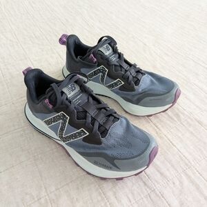 New Balance Women's Gray and Purple Trail Running Shoes